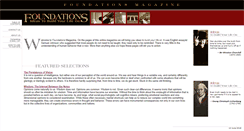Desktop Screenshot of foundationsmag.com